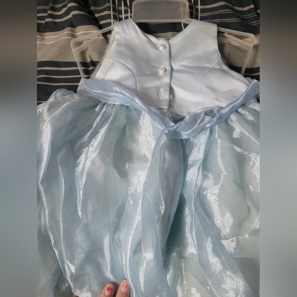 Elegant Light Blue Dress - Picture 3 of 4